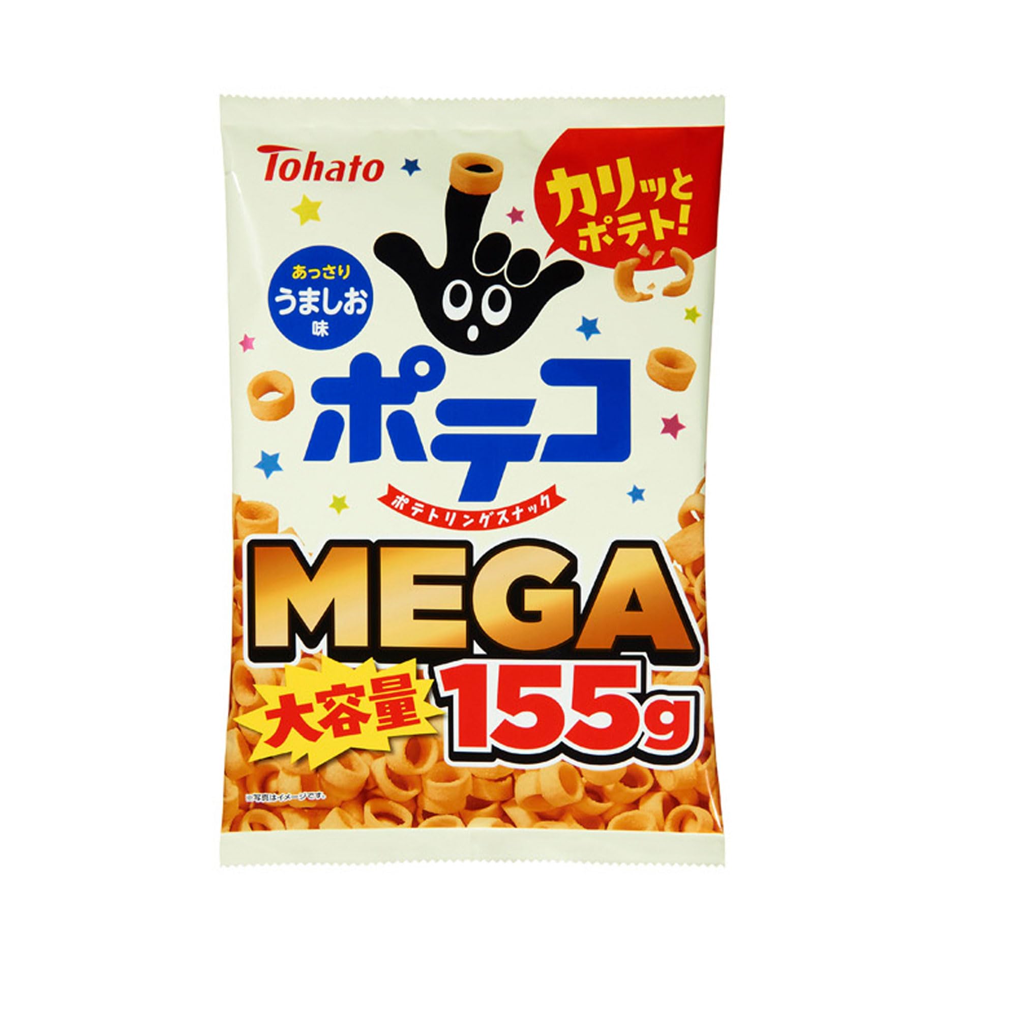 Amazon.co.jp: 東ハト MEGA大容量ポテコうましお味 155g : 食品